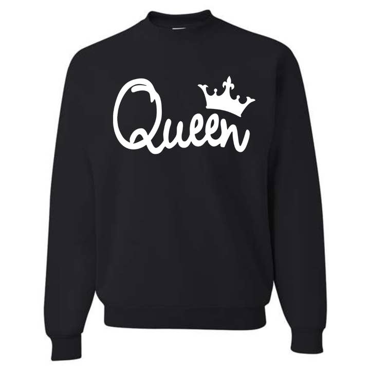 Chandail à col rond unisexe Queen Wifey pour adultes pour la vente par Coastal
