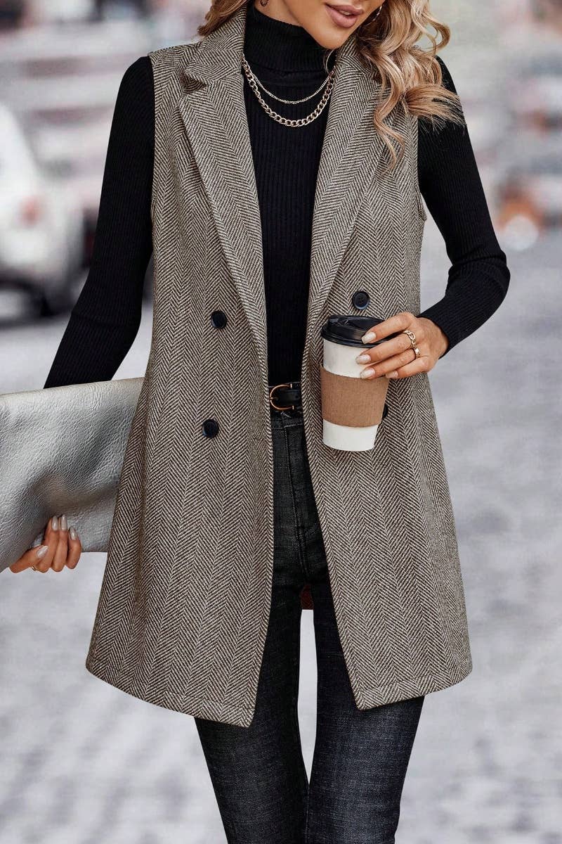 NINEXIS - Vente Blazer – femme - CWOCASL0021_BLAZER SANS MANCHES TENDANCE AUTOMNE/HIVER6