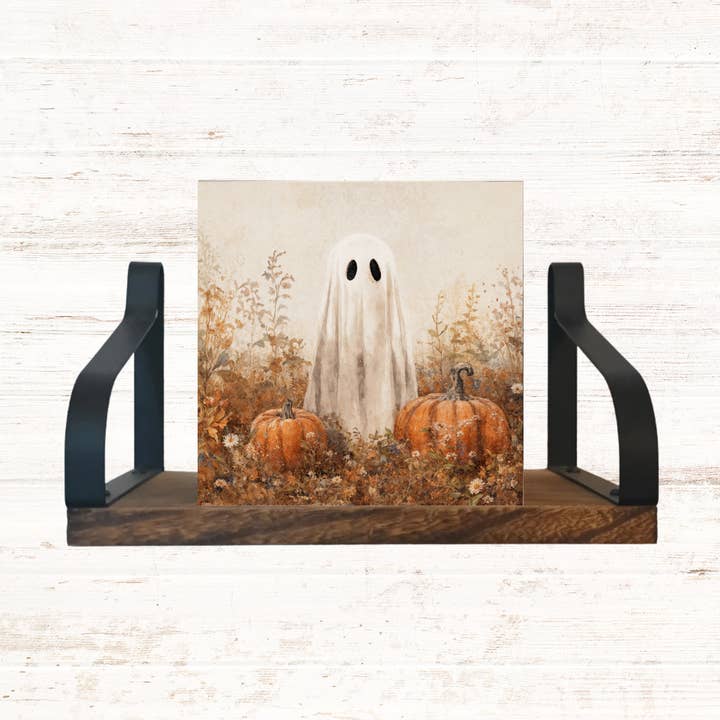 5x5 Halloween Ghost Mini Block for wholesale by Blooms By E. Marie