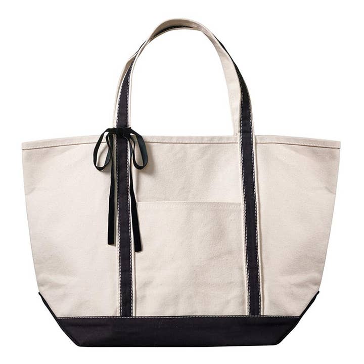 Bow Luxe Canvas Tote - Large for wholesale by Santa Barbara Design Studio by Creative Brands