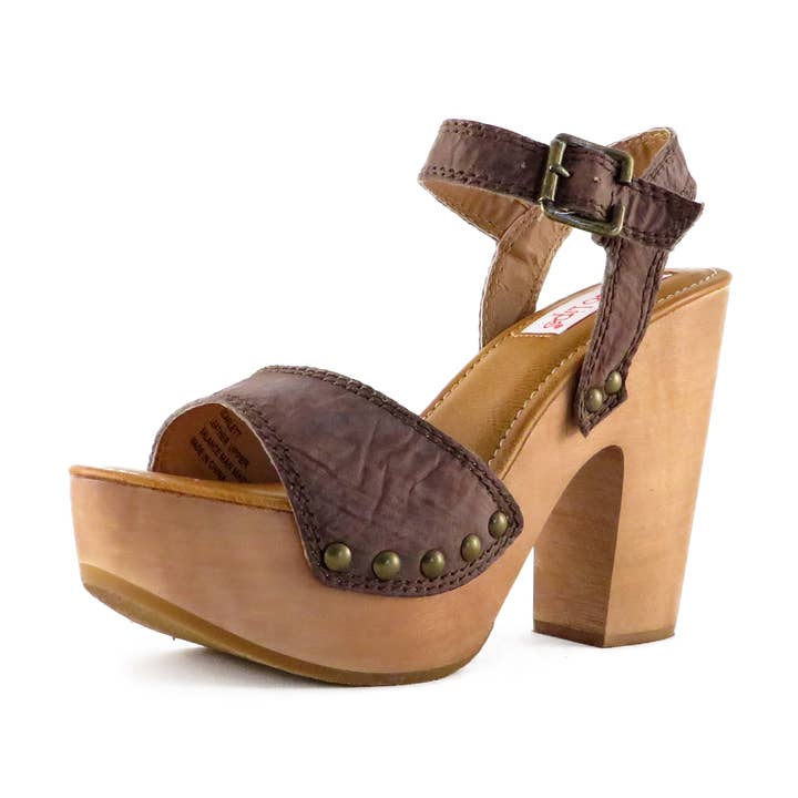 SCARLETT Chunky Holzabsatz Braun für den Großhandel von Two Lips