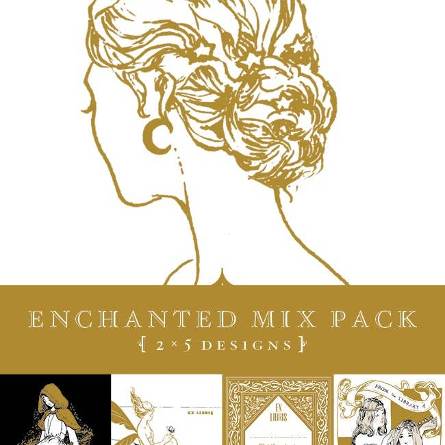 Fleur & Fable - Wholesale Sticker - Enchanted Mix Pack Bookplates - 10 pack