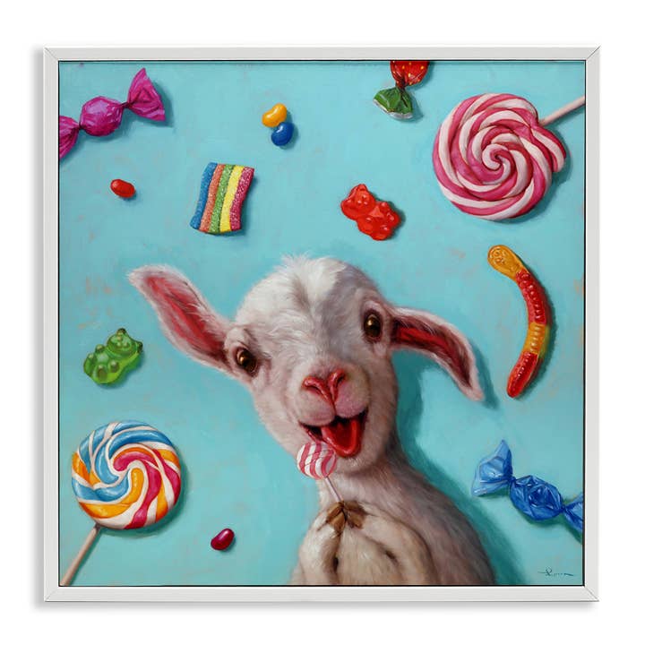 Stupell Industries - Wholesale Wall Sign - Happy Sheep with Candy - Framed Wall Art16
