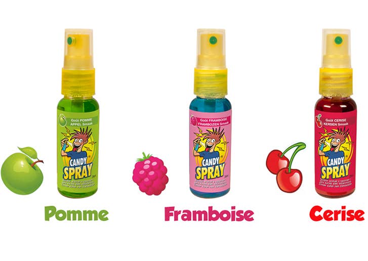 123bonbon – Großhandel Bonbons – CANDY SPRAY 2 – Apfel, Himbeere, Kirsche2