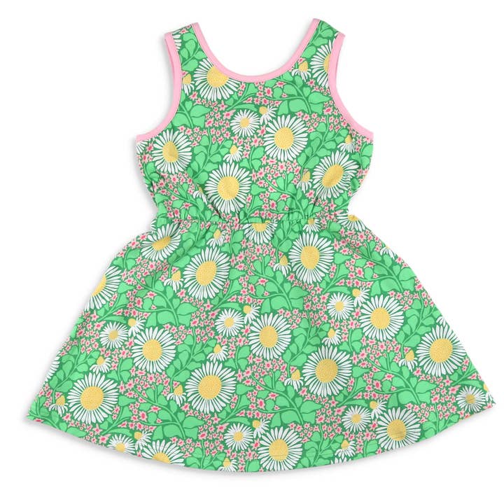 Shrimp and Grits Kids - Wholesale Dress - Kids - Green Meadow Bow Back Dress