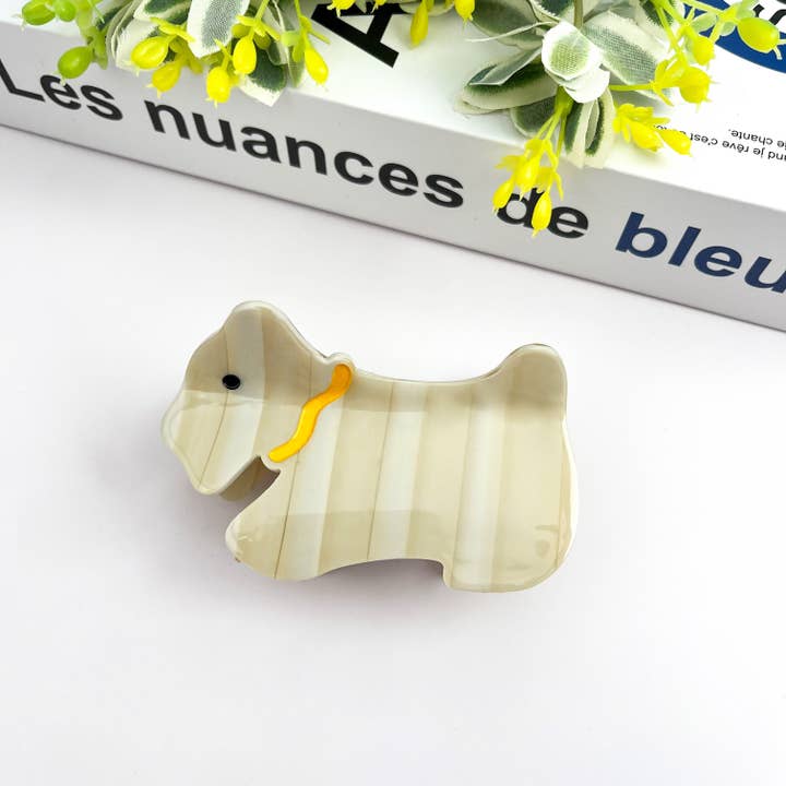 TheDivaSoap - Vendita all'ingrosso Fermaglio per capelli - Donna - Fermaglio per Capelli Cucciolo Carino, Artiglio per Capelli in Acetato a Forma di Animale