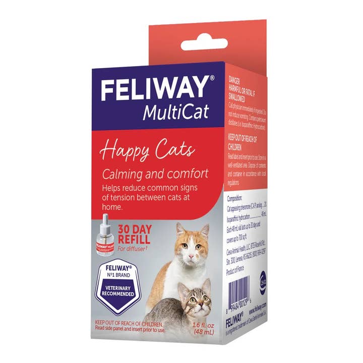 Pet Palette Distribution - Wholesale Pet Deodorizing Spray - Feliway MultiCat Calming Pheromone 30 Day Refill1