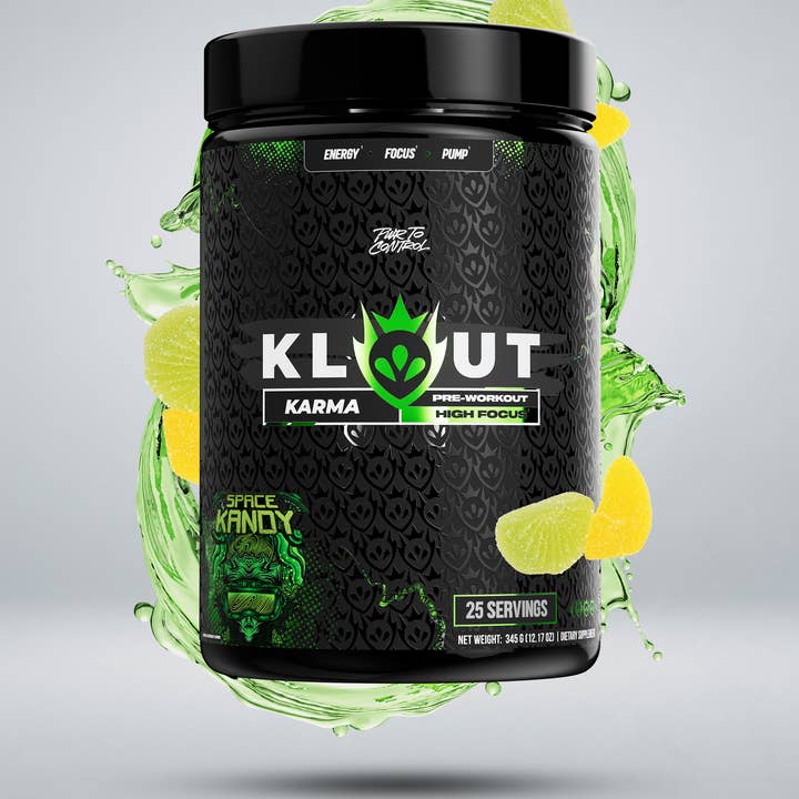 Klout Pwr - Wholesale Protein/Superfood Powder - KARMA: Medium-Stim Pre-Workout