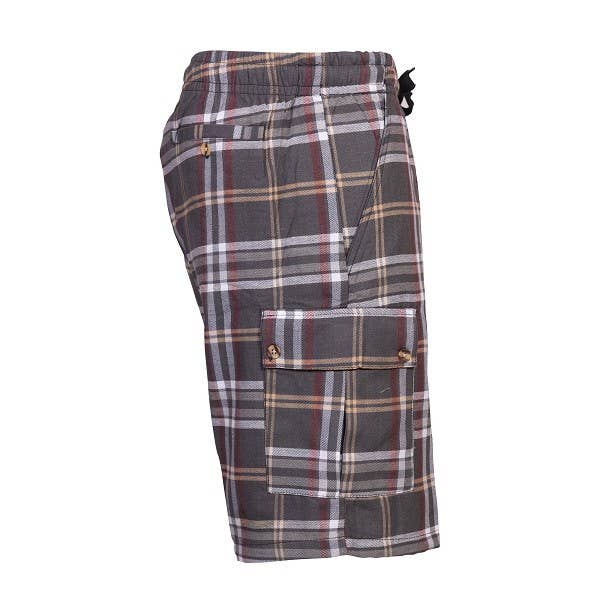 Generation XYZ - Wholesale Shorts - Men's - Plaid Cargo shorts (HF-3101)