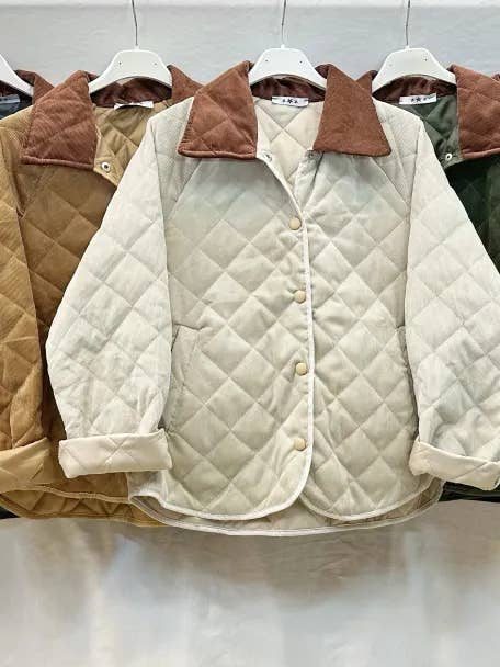 Mimi & Gogo - Wholesale Jacket - Women's - Barbour velvet jacket with pockets @6376_VeVBarbour2