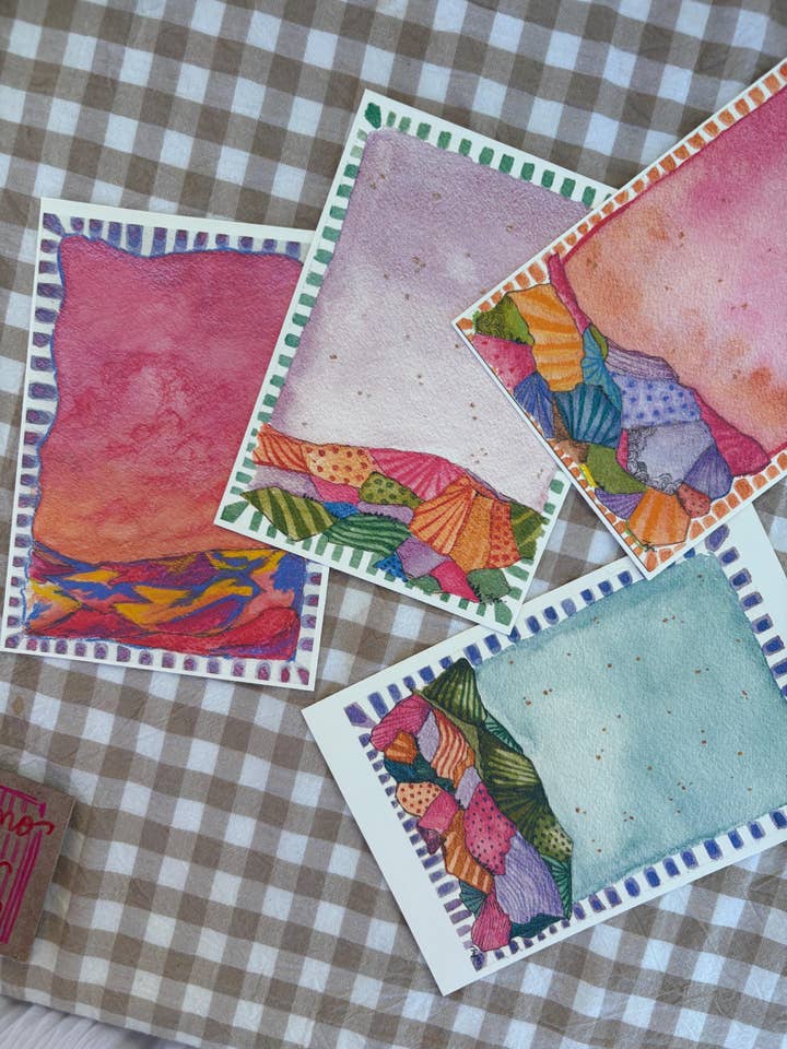 Landscape Postcards - Set Of 5 for wholesale by Hannah Jean Atelier