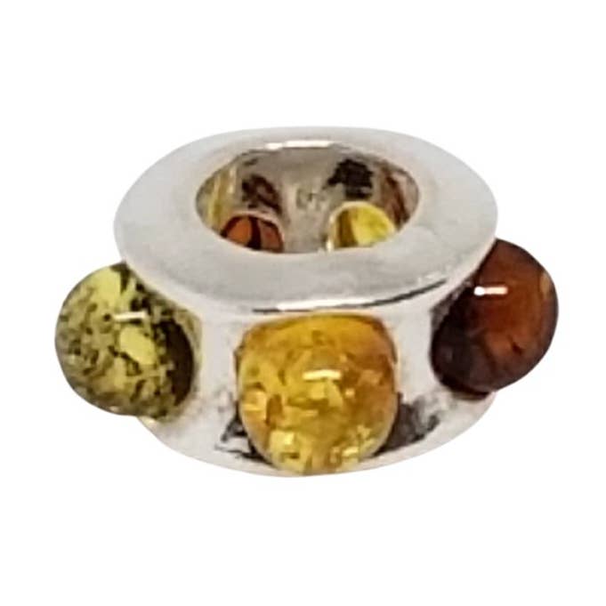 Multi color Amber Charms for Bracelets and Necklace for wholesale by Amberman