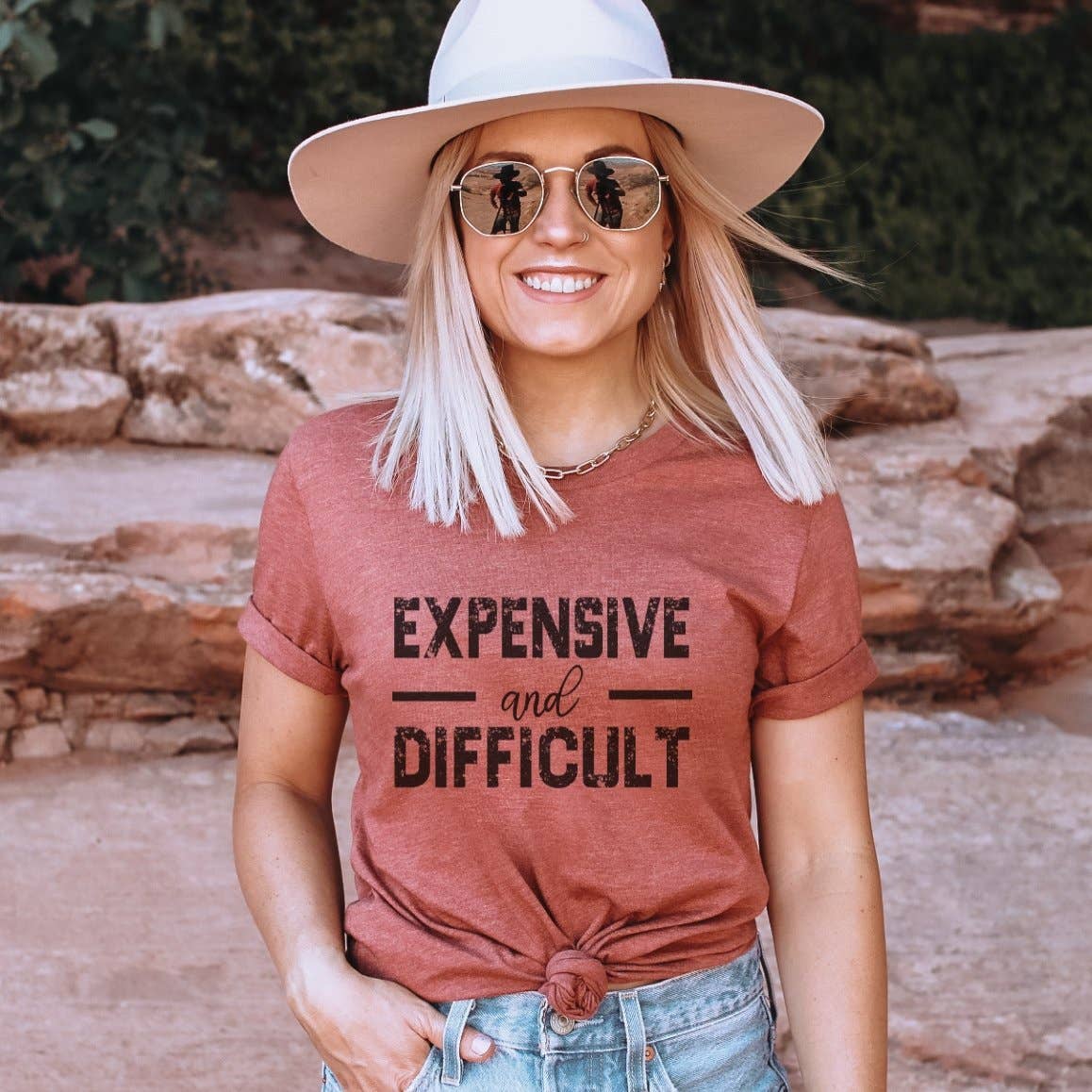 Trendznmore - Modern Graphic Apparel - Wholesale Screen Printed T-Shirt - Women's - Expensive and Difficult Funny Graphic T-Shirt5