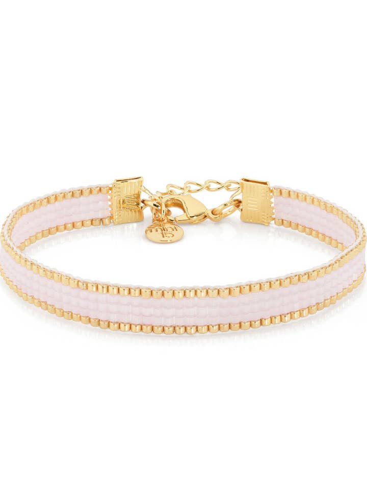 Perlearmbånd 'Silkesatin' - Blød Lilla Pink - Sidste Lager! for engroshandel hos Mint15