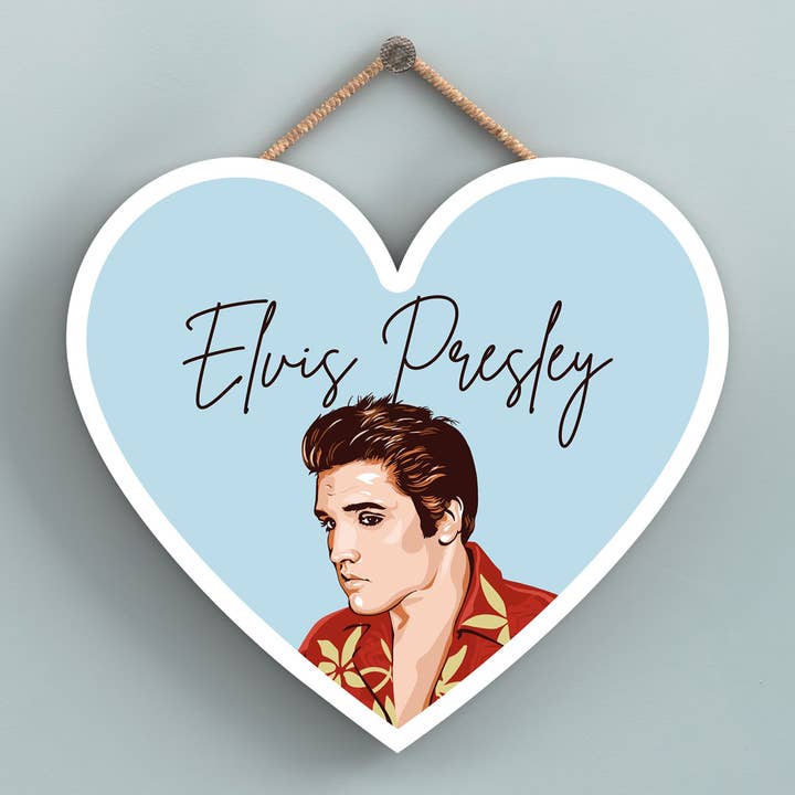 Vivid Squid Wholesale – wholesale Plaque – P7202 - Elvis Presley Hand Drawn Illustration Poster Style H