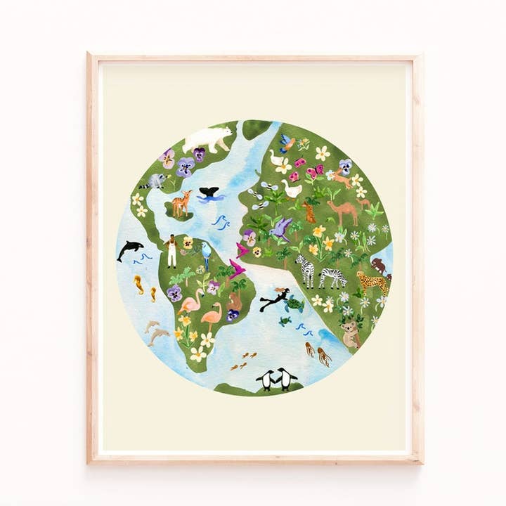 Earth Art Print for wholesale by Sabina Fenn