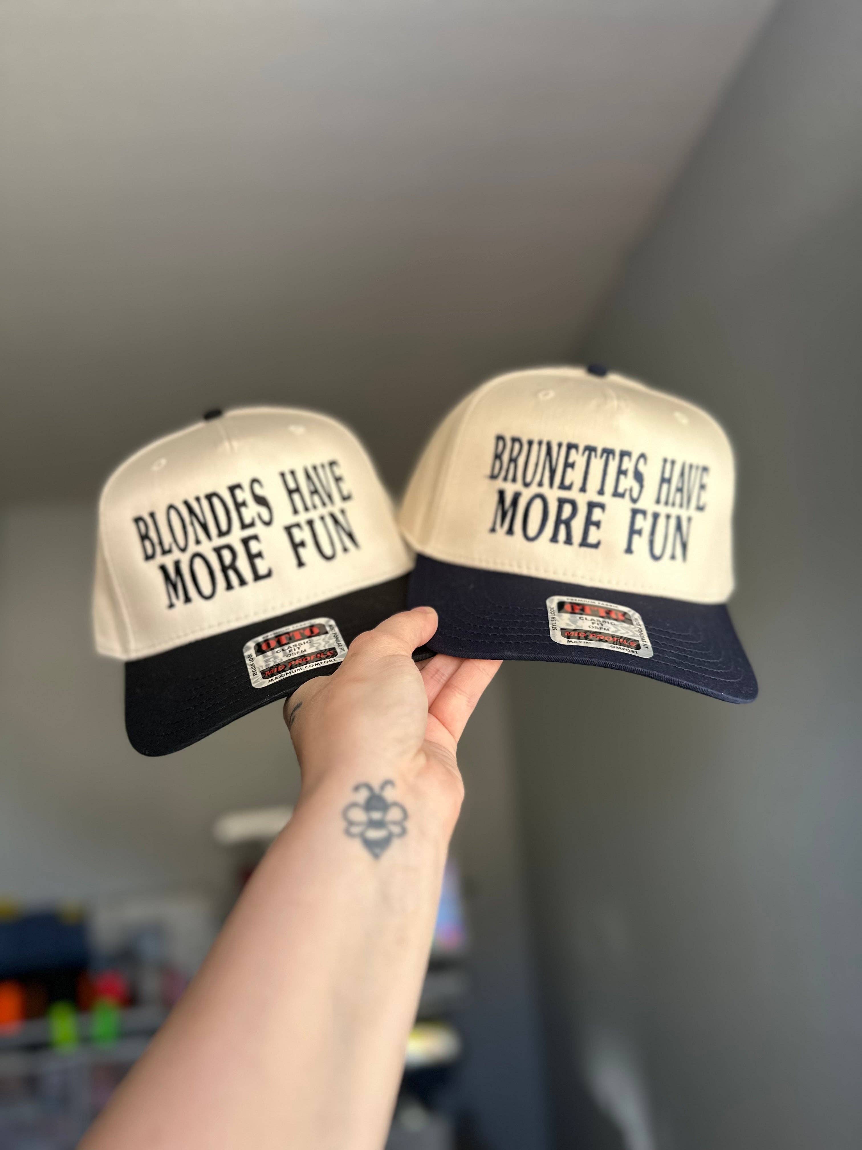 Southern N Savvy - Wholesale Trucker Hat - Women's - Blondes have more fun Embroidered Hat1