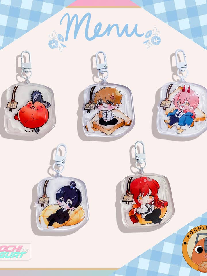 Porta-chaves Motosserra Homem Chibi por atacado de MochiYogurt