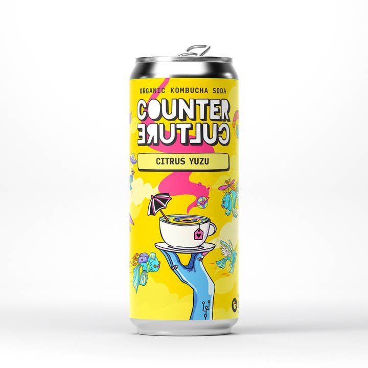 Counter Culture - Citrus Yuzu Organic Kombucha Soda 330ml for wholesale by Counter Culture Drinks