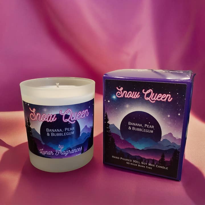 Vela de cera de soja Snow Queen 220g para venta al por mayor de Lunar Fragrances