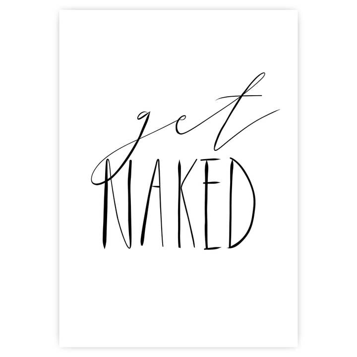 PÓSTER DE BAÑO «DESNÚDATE» para venta al por mayor de Pulse of Home