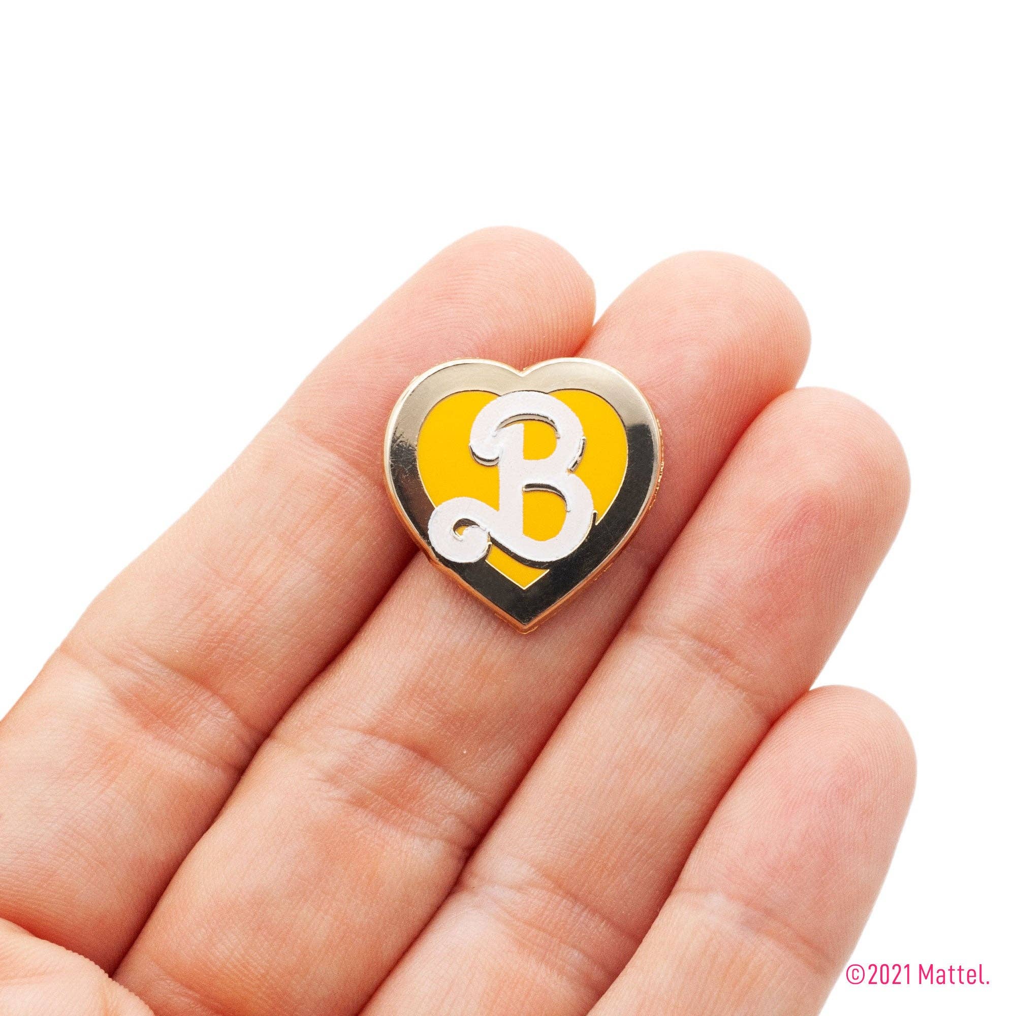 Little Shop of Pins – Engroshandel Reversnål/knap – Barbie™ B hjerte- og vandmelonstifter med aftagelige kæder6