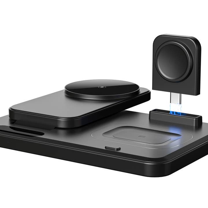 LAX Gadgets - Wholesale Charger - Flat Folding 3-in-1 Fast Wireless Charger -Retail Packaging16