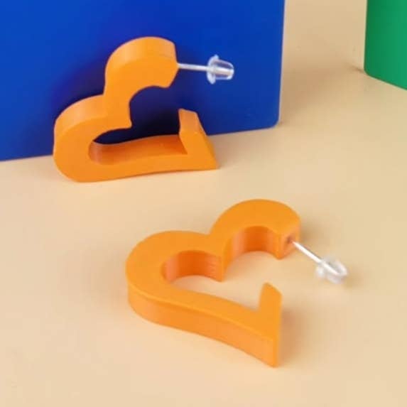 Mini Heart Hoops for wholesale by Will Sharp Jewellery