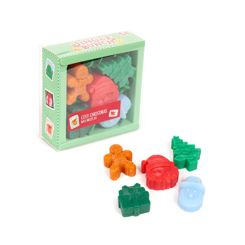 Puckator Ltd - Wholesale Wax Melt - Cosy Christmas Jingle Bunch Set of 5 Shaped Wax Melts1