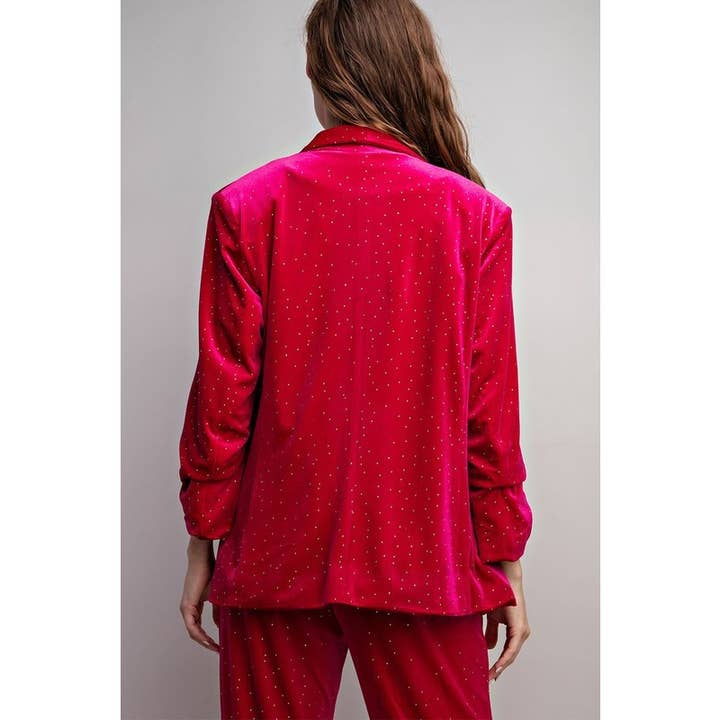 STYLE USA – wholesale Jacket – Women's – Velvet blazer jacket8