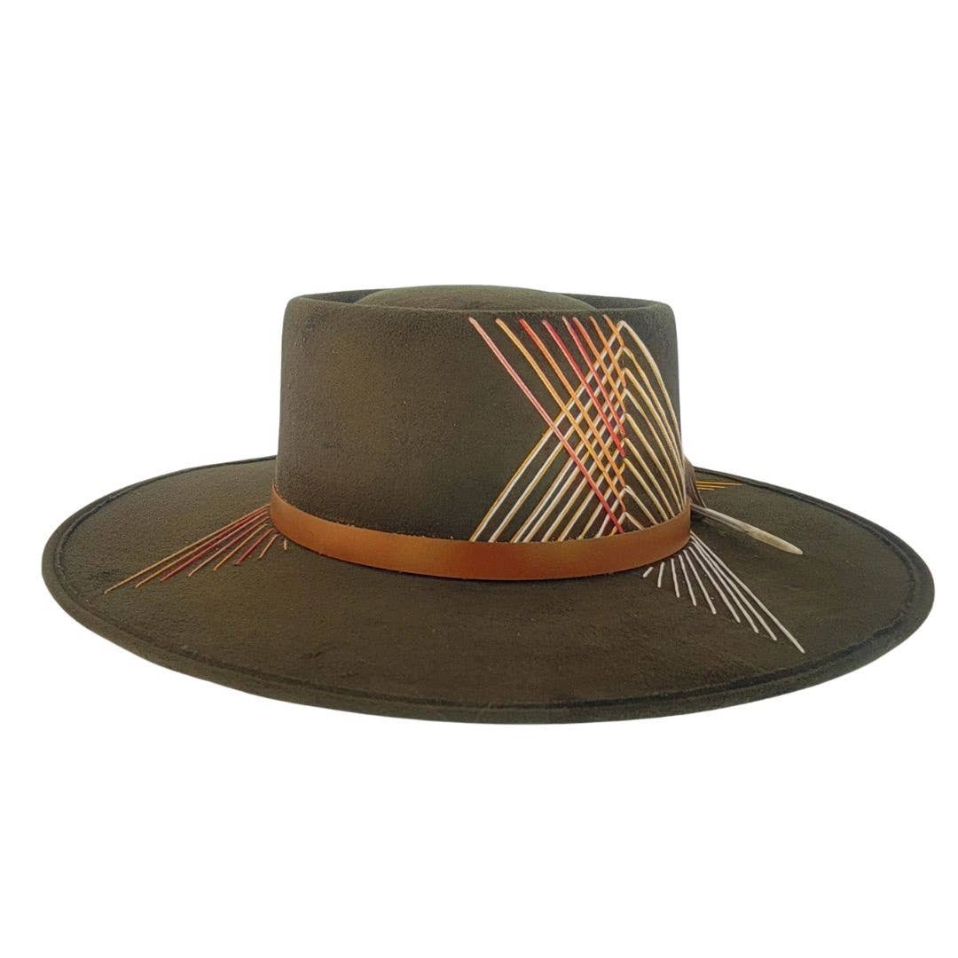 Grön Ragnall teleskopkrona hatt - grön för wholesale på Faire6