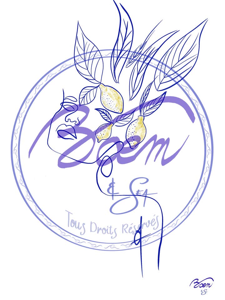 illustrazione - Lemon Woman Capri per la vendita all'ingrosso da parte di BOĒM & SEA