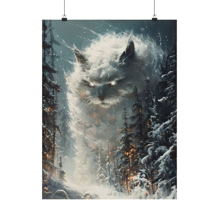 Ye Curiosity Shoppe - Wholesale Art Print - Yule Cat Jólaköttur Art Print3