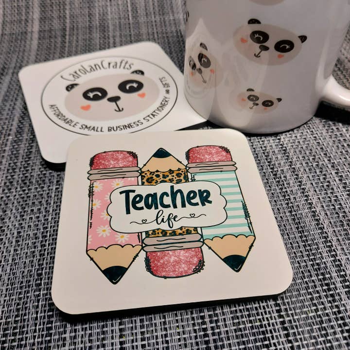 Teacher Gift Coaster for wholesale by CarolanCrafts