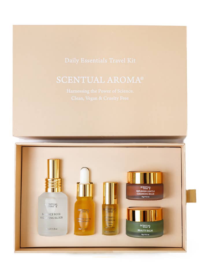 Daily Essentials Travel Routine for wholesale by Scentual Aroma® Skincare