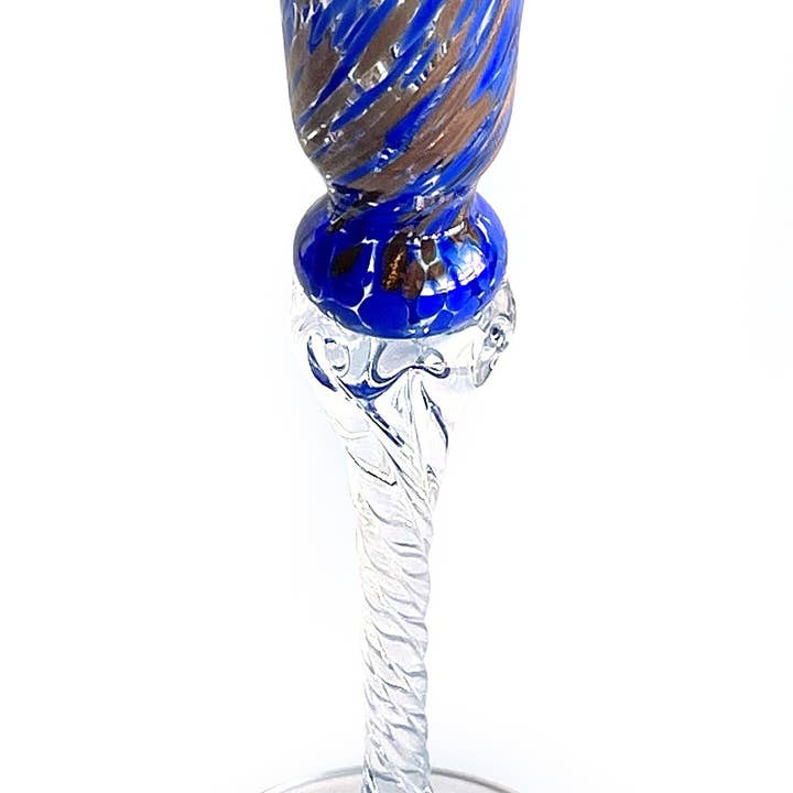 Mazzega Art & Design – wholesale Candle holder – Set of 2 Glass Candelabra, Hand-Blown and Crafted - The Colors of Murano - Table Candlesticks, Weddings, Parties. Made in Italy4