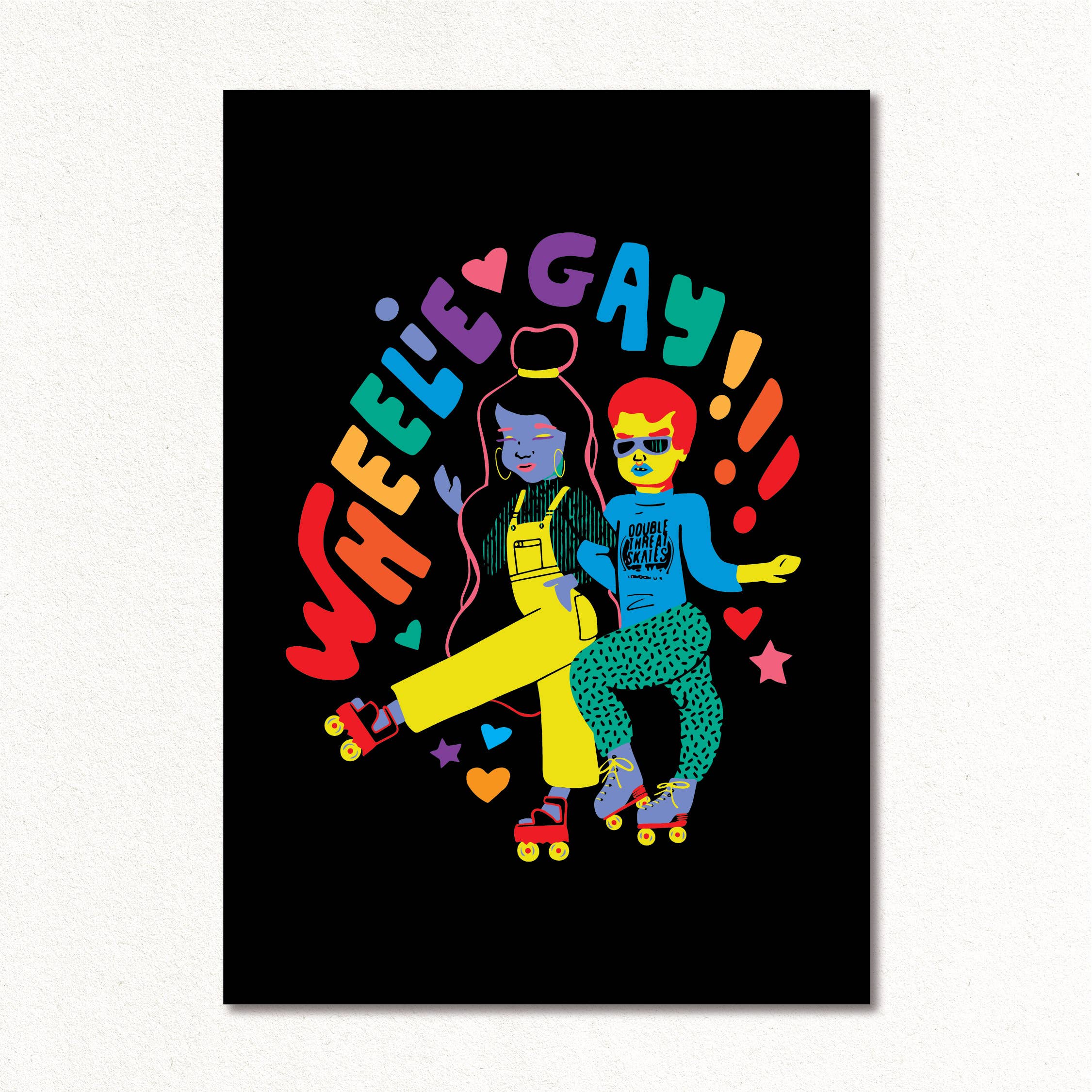 Create & Skate Factory - Wholesale Art Print - Wheelie Gay Art Print4