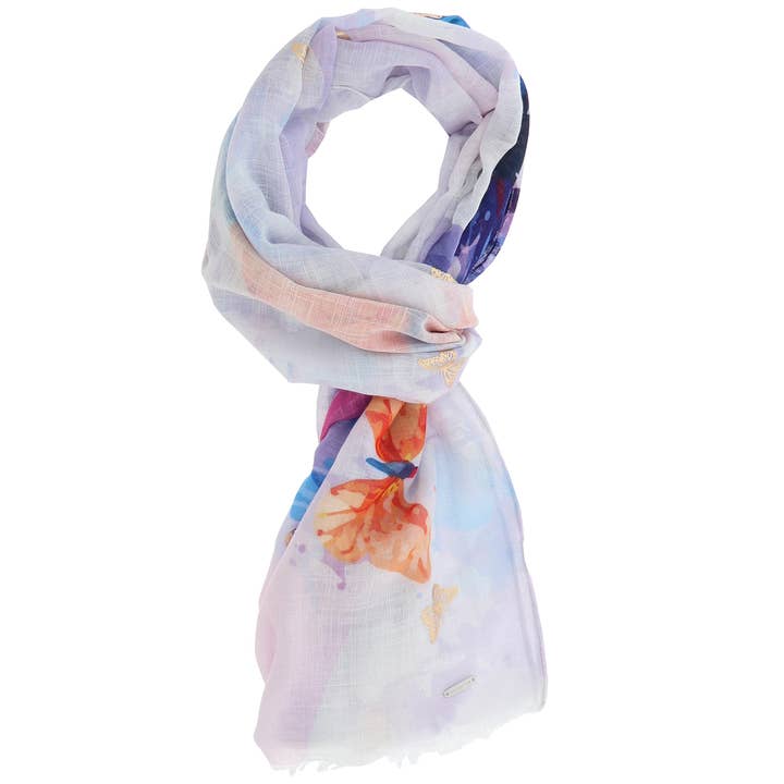Joe Davies - Wholesale Scarf - Women's - Many Butterflies Foiled Scarf
