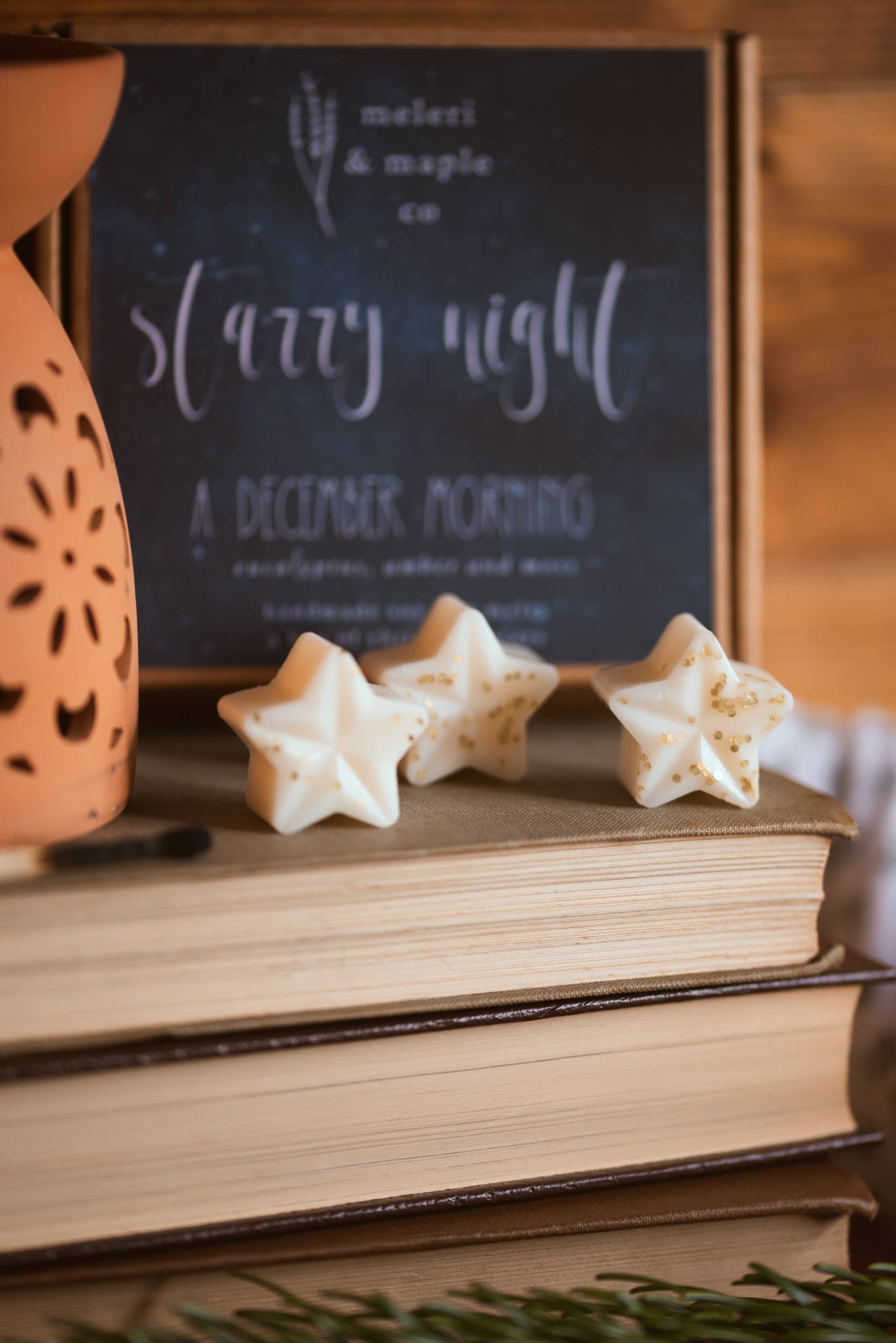 Meleri and Maple Co – wholesale Wax melt – Starry Night - A Box of Christmas Star Wax Melts / Winter0