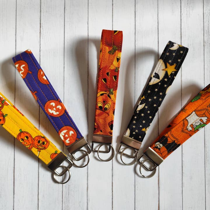 Portachiavi da polso, portachiavi da polso per Halloween, portachiavi a forma di zucca per la vendita all'ingrosso da parte di Hannah and me