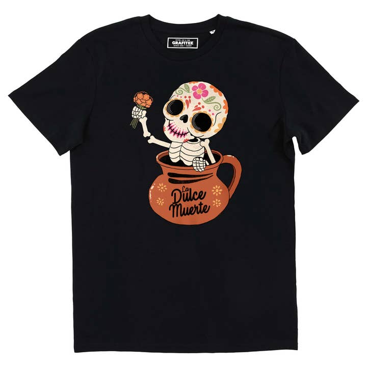 Dulce Muerte Tee - Mexico Dead Graphic Tee and other Purchase Wholesale accesorios en bronce. Free Returns & Net 60 Terms on Faire trending on Faire.