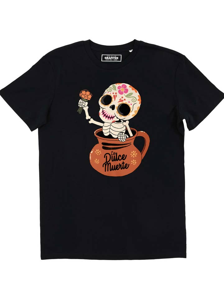 Black Dulce Muerte Tee - Mexico Dead Graphic Tee for wholesale on Faire0