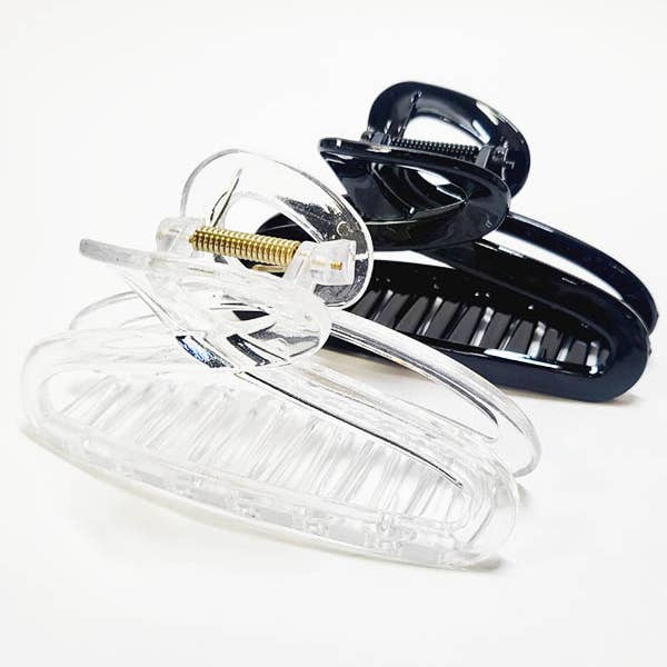 Funteze - Wholesale Hair Clip - Women's - Translucent Animal and Solid Color Hair Claw Clip