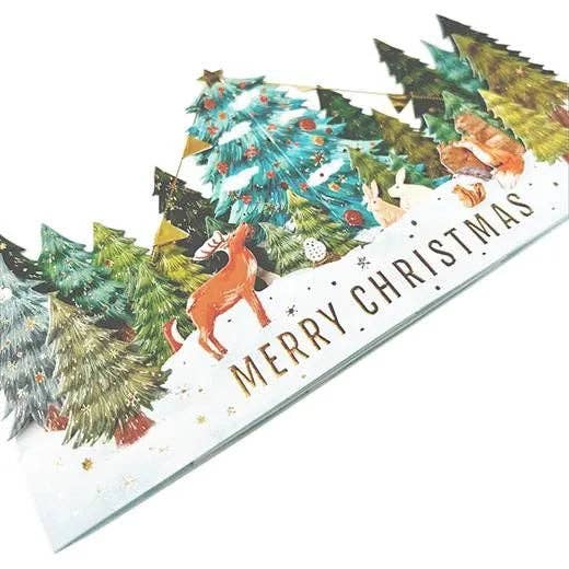 Greeting Life America - Wholesale Christmas Card - Christmas Tree Pop-Up Card Forest3