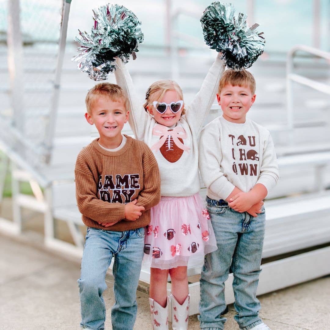 Sweet Wink - Vendita all'ingrosso Felpa - Bambini - Felpa con Toppa da Calcio Coquette - Abbigliamento per Ragazze3