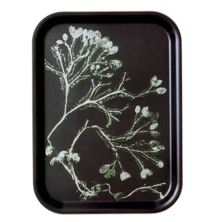 PERNILLE FOLCARELLI - Venta al por mayor Bandeja de servir - Bandeja para servir 20 x 27 cm con diseño de algas verde oscuro