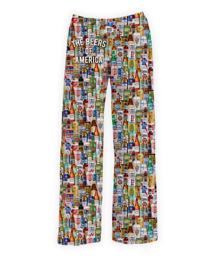 Beers of America Lounge Pants for wholesale by BRIEF INSANITY