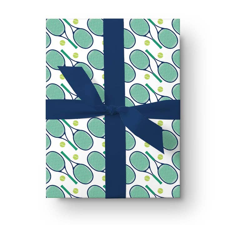 Feuille d'emballage de tennis | Feuille d'emballage cadeau | Papier d'emballage cadeau pour la vente par Clairebella Personalized Gifts & Pillows