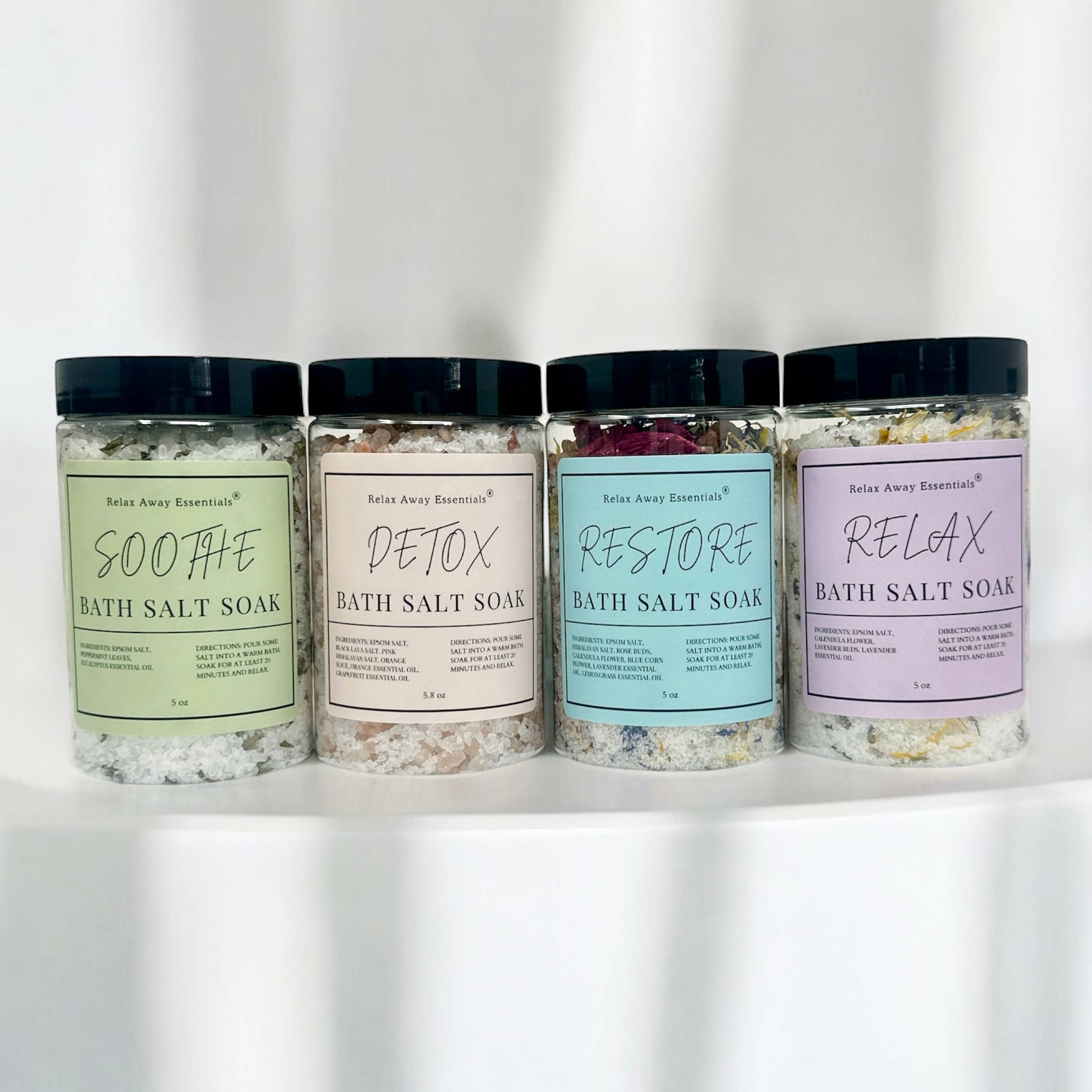 Relax Away Essentials - Wholesale Bath Soak/Milk - Bath Salt Soak - Spa Soak 4