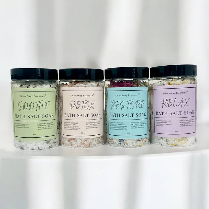 Relax Away Essentials - Wholesale Bath Soak/Milk - Bath Salt Soak - Spa Soak 4
